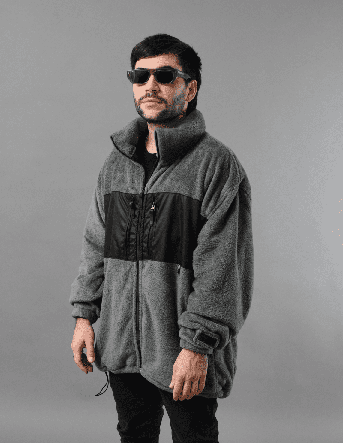 Gray Soft Fleece Jacket