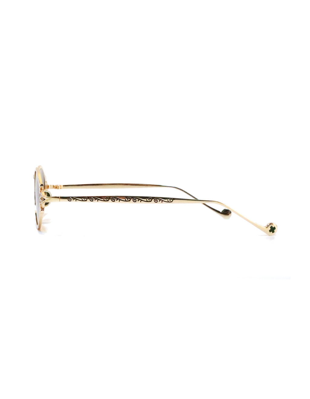 Dinasty Gold & Green Sunglasses