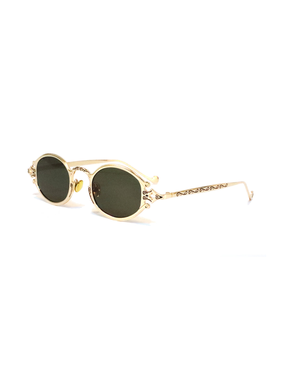 Dinasty Gold & Green Sunglasses