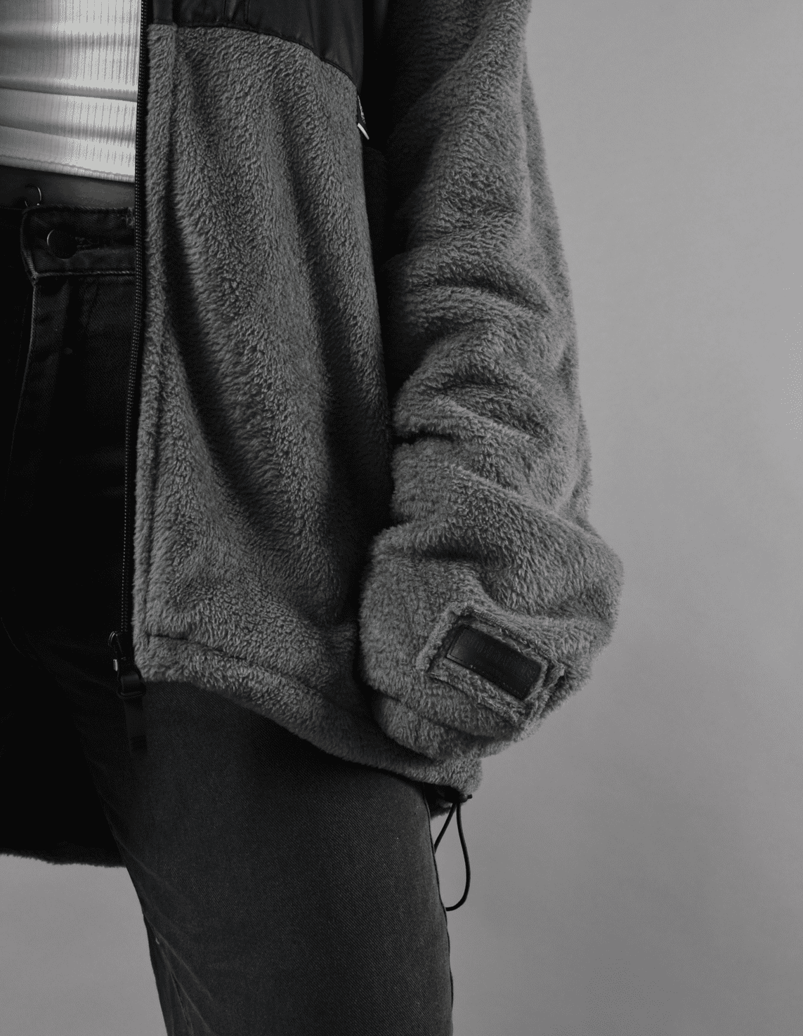 Gray Soft Fleece Jacket