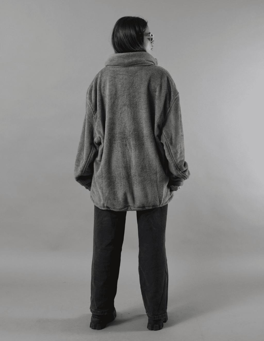 Gray Soft Fleece Jacket
