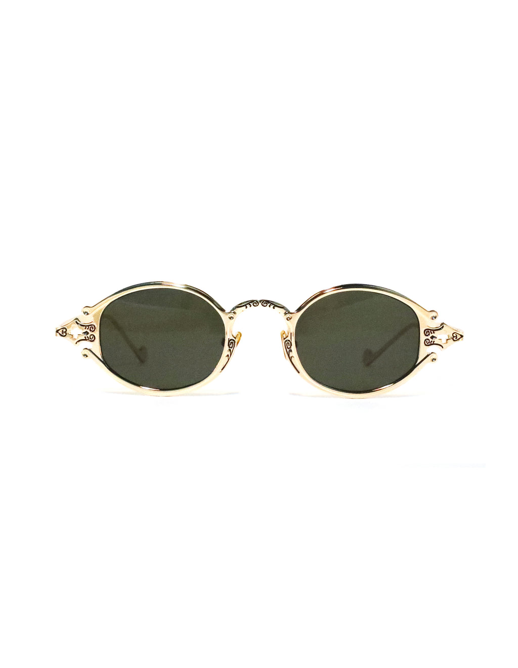 Dinasty Gold & Green Sunglasses