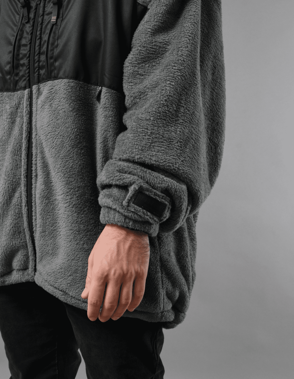 Gray Soft Fleece Jacket