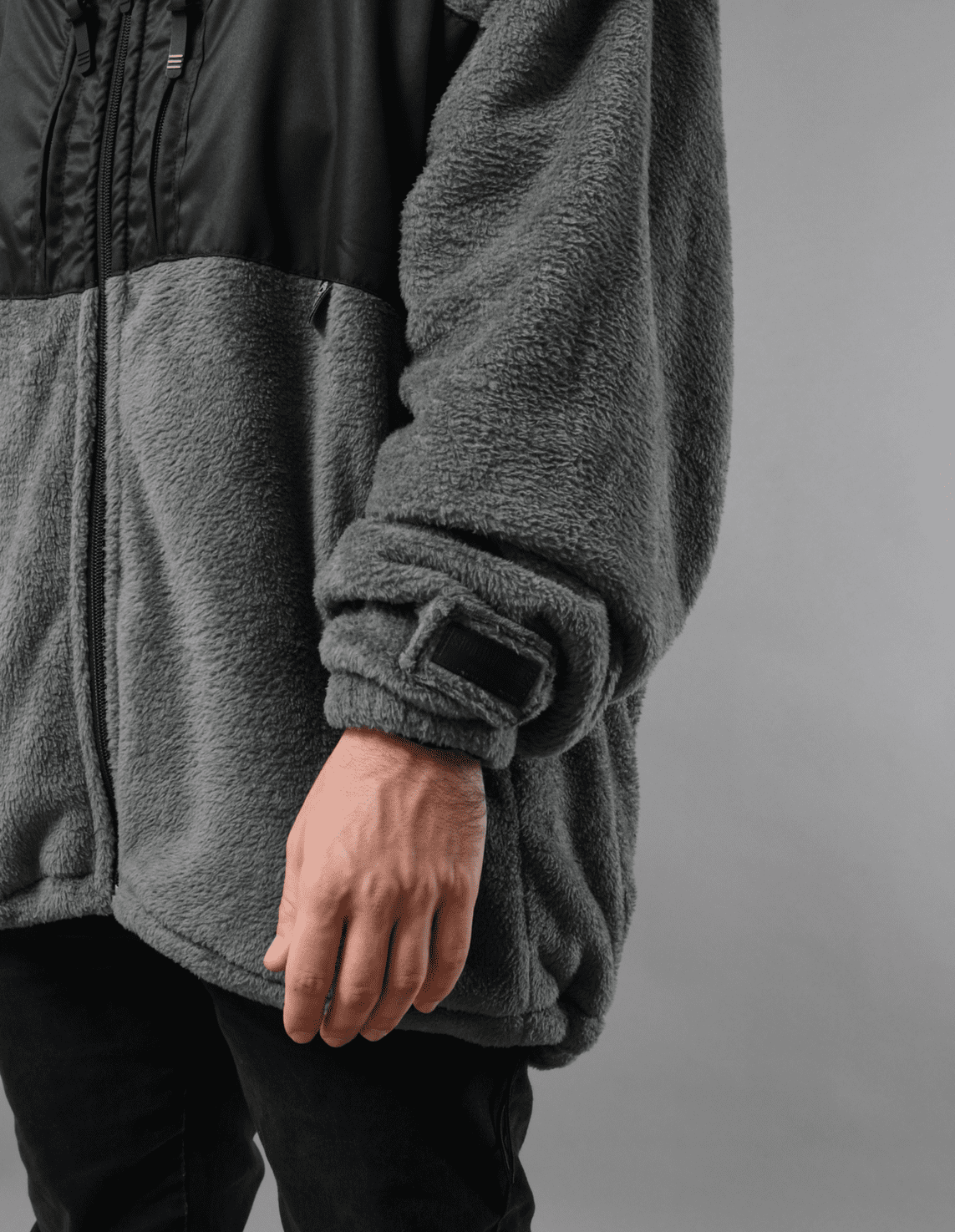 Gray Soft Fleece Jacket