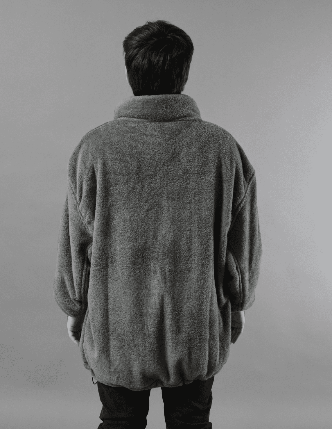 Gray Soft Fleece Jacket