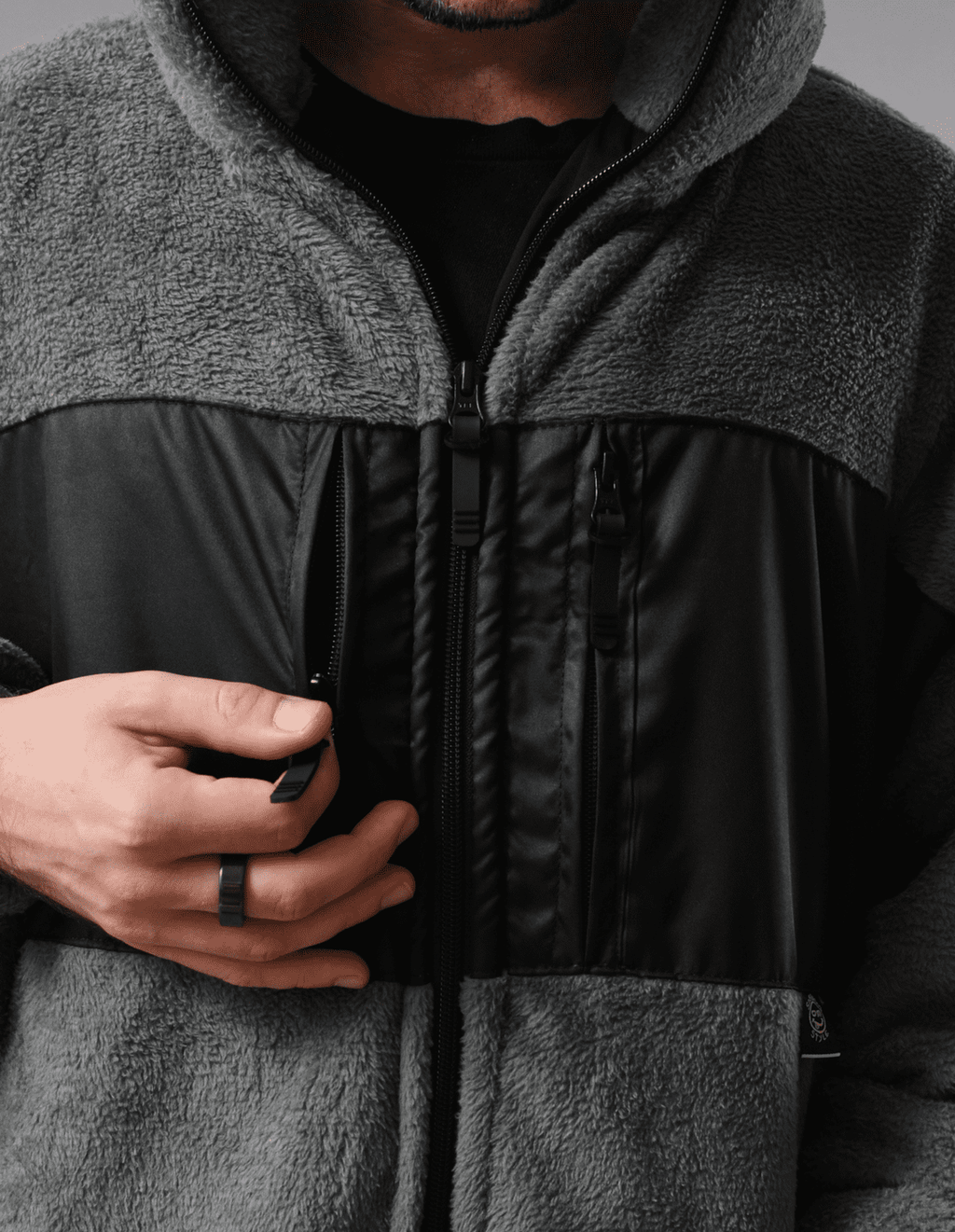 Gray Soft Fleece Jacket