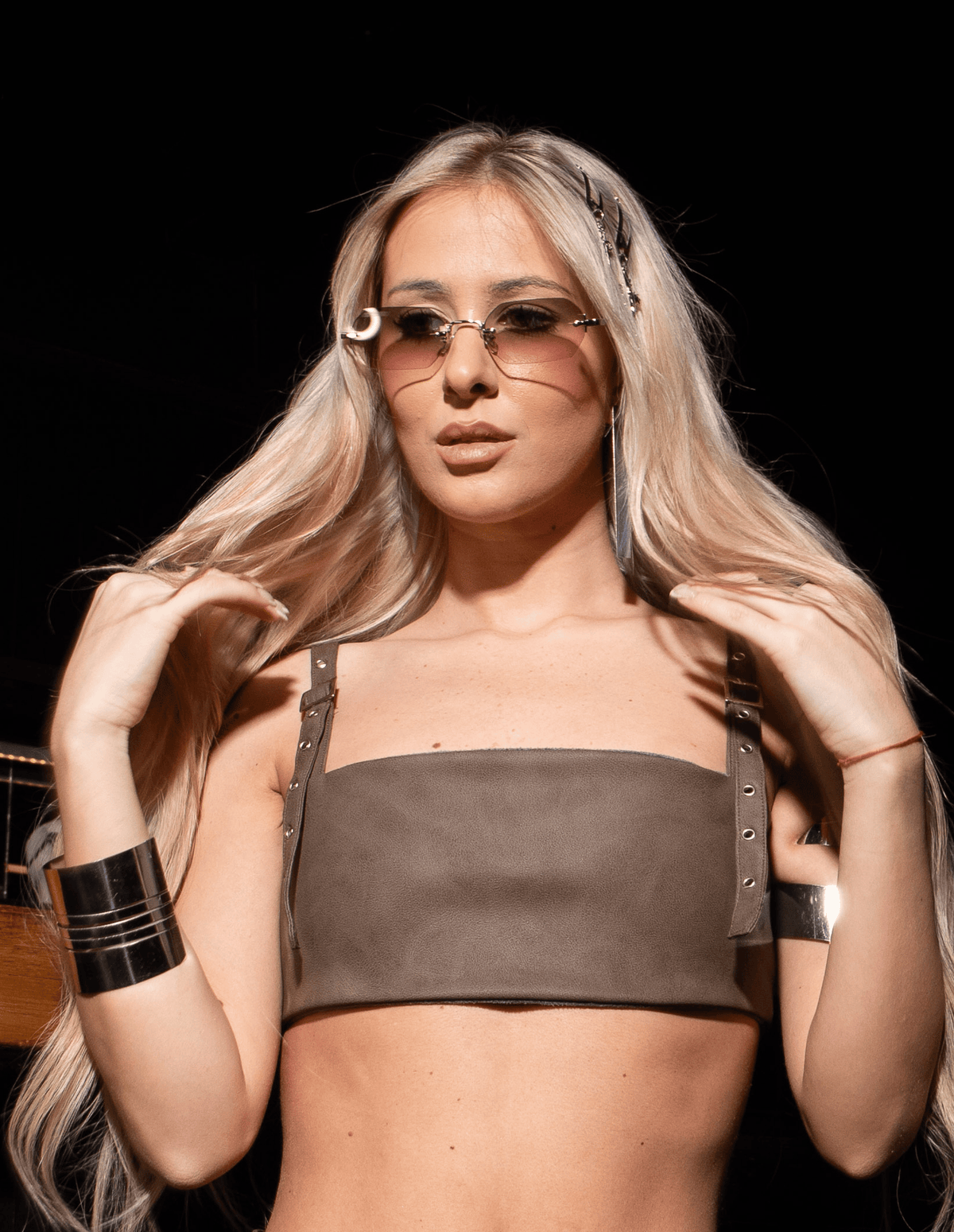Glam Lilac Gradient Sunglasses