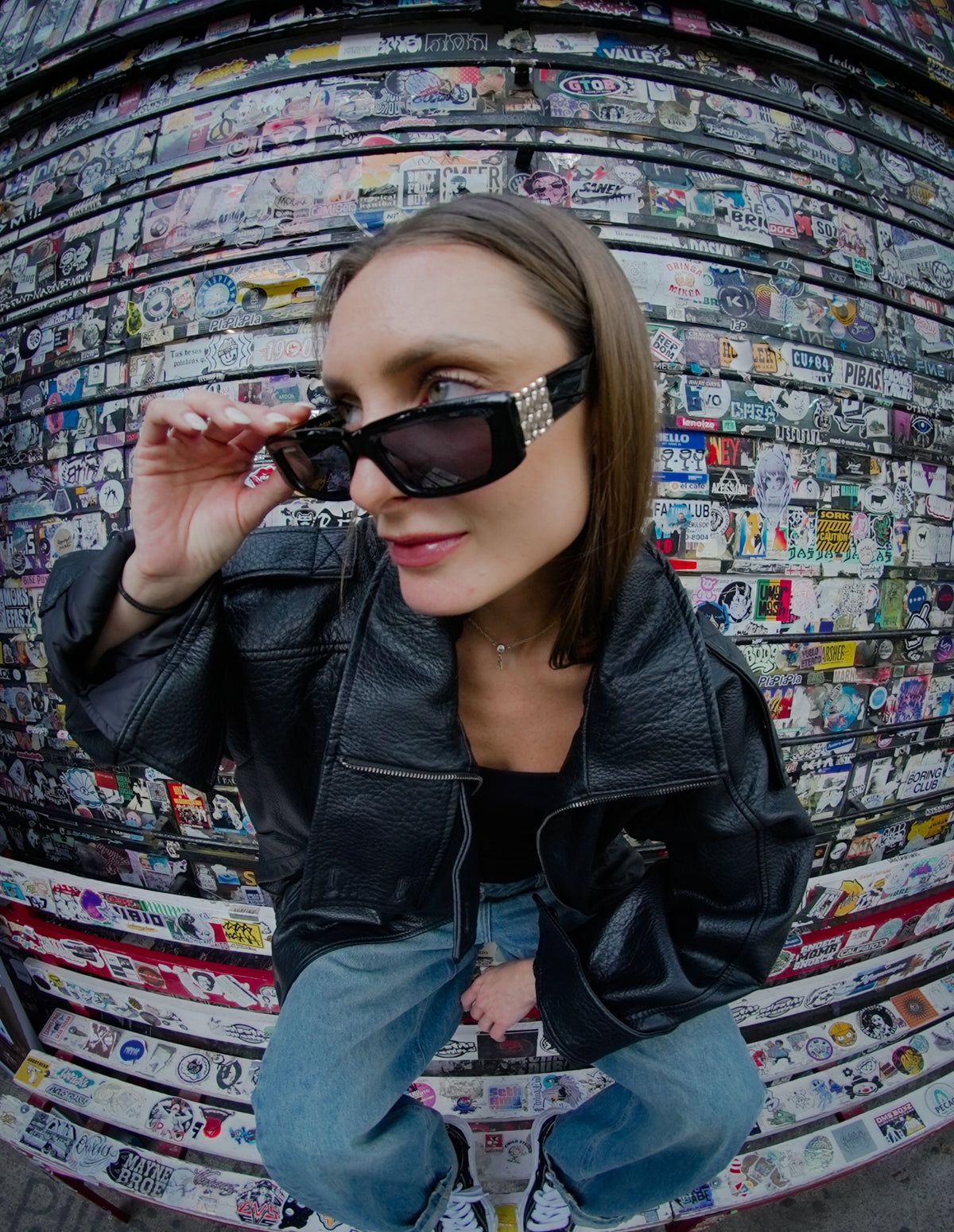 Croco Black Sunglasses