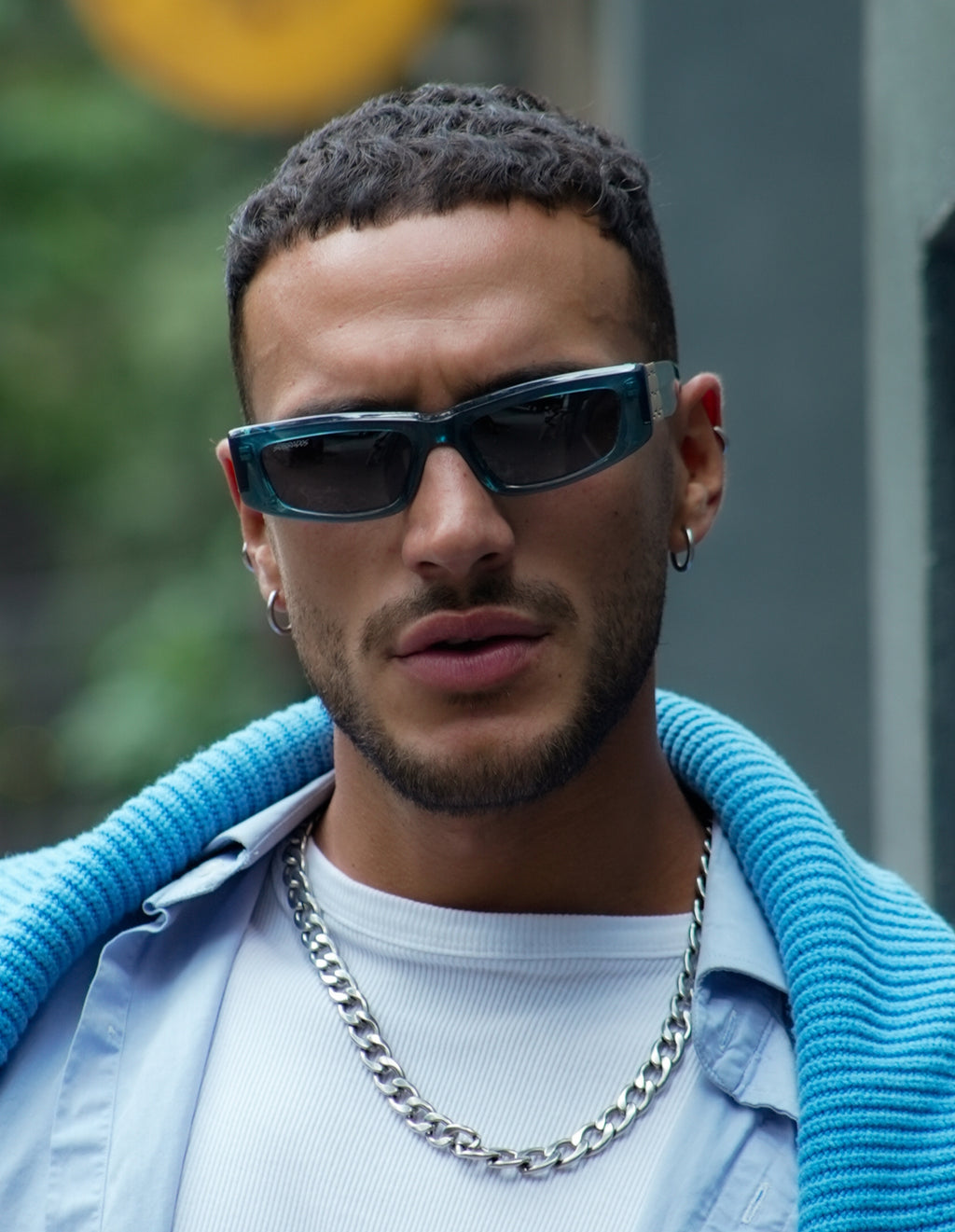 Croco Blue Sunglasses