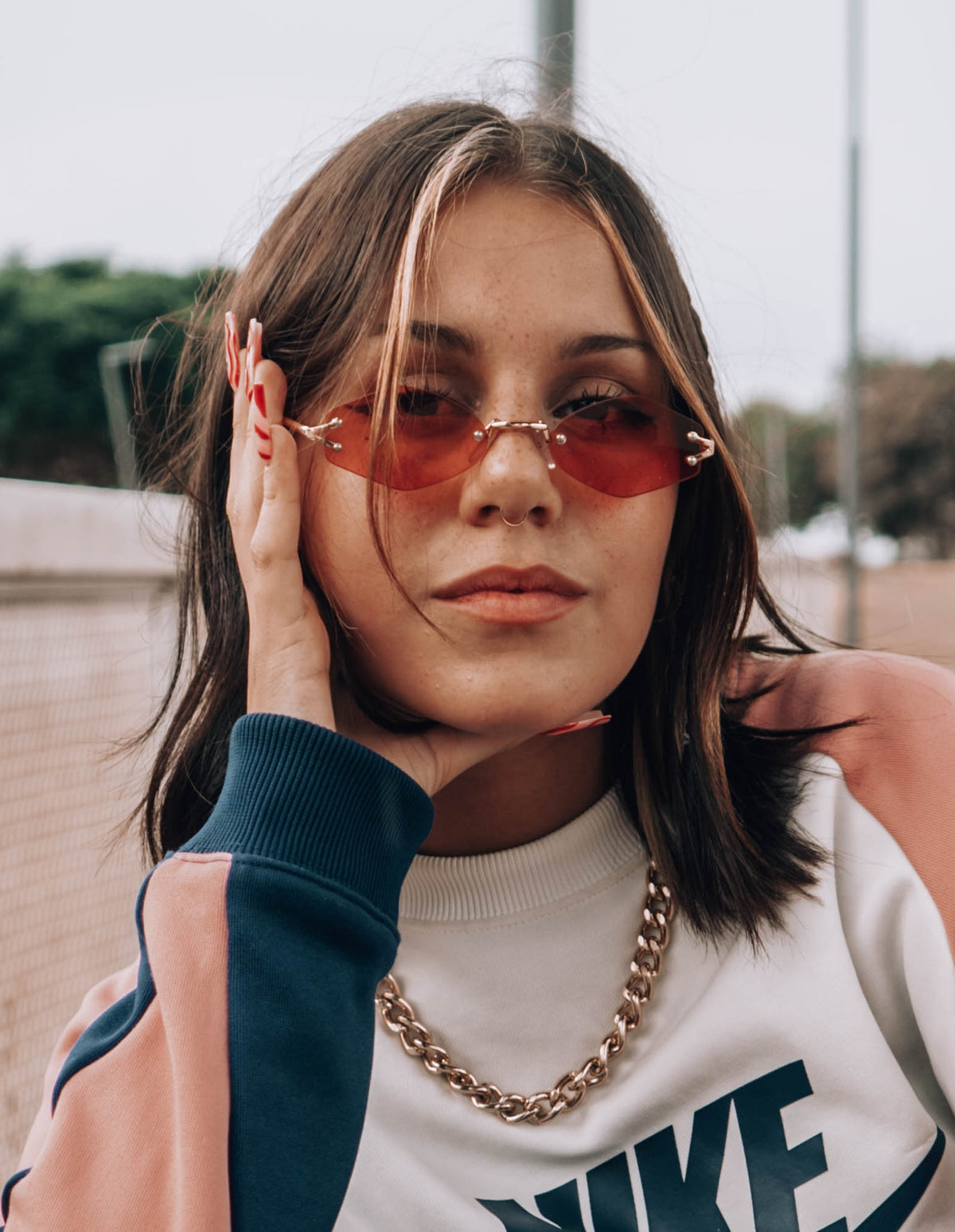 Zomer Red Sunglasses
