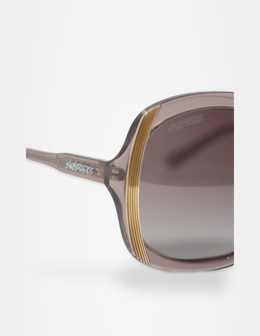 Afterglow Pink Sunglasses — detail — Studio Joshua August 2026 — GT144-02