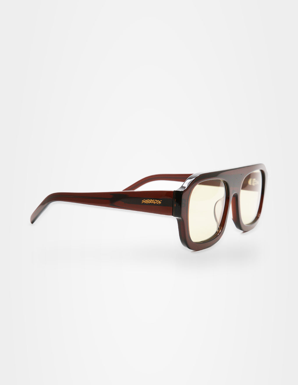 Velvet Brown sunglasses – left three-quarter view – Sobrados