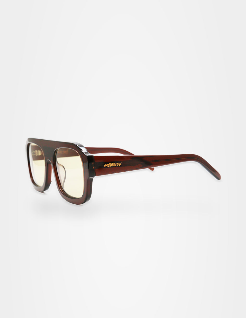 Velvet Brown sunglasses – right three-quarter view – Sobrados