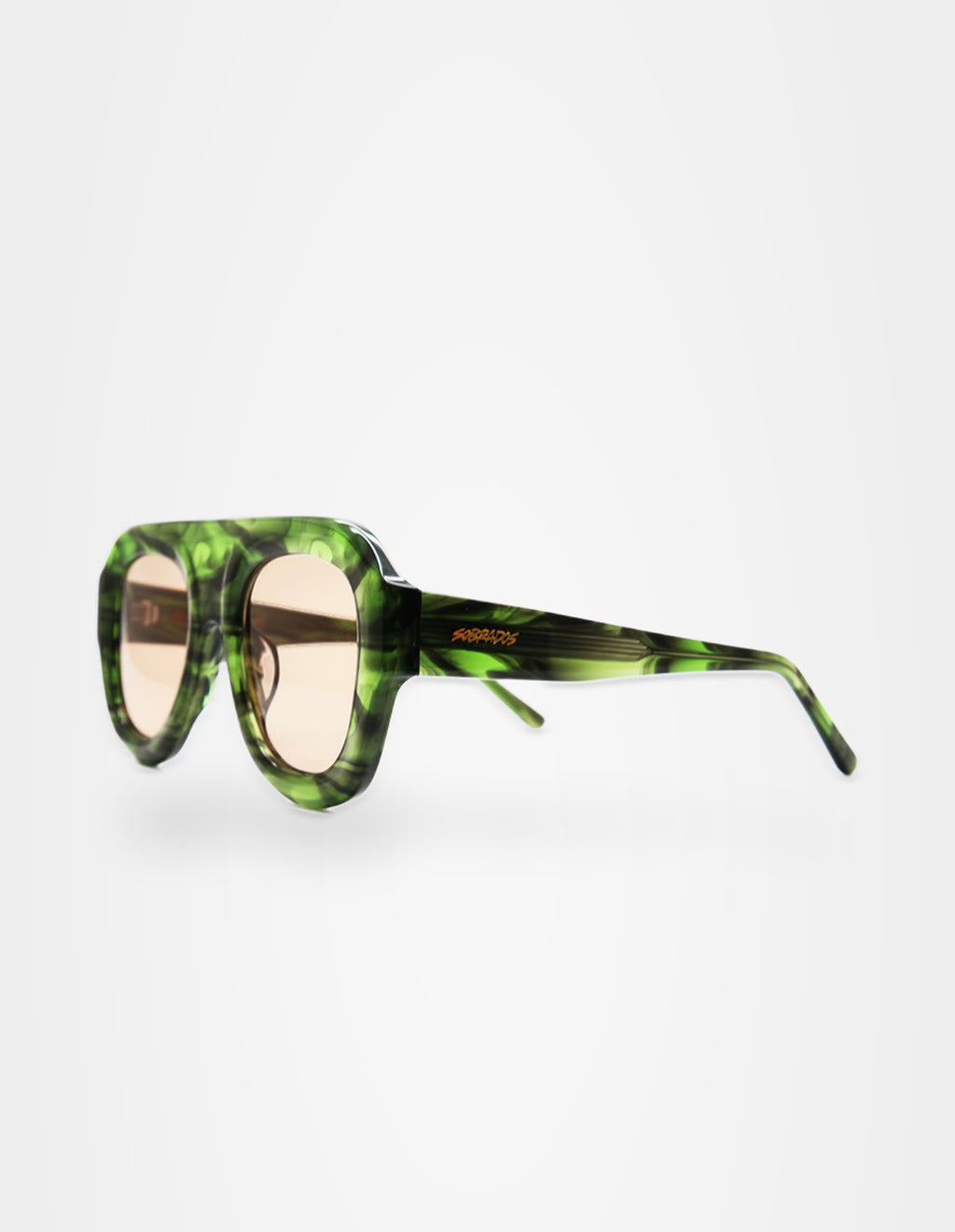Alton Green Shell sunglasses – right three-quarter view – Sobrados