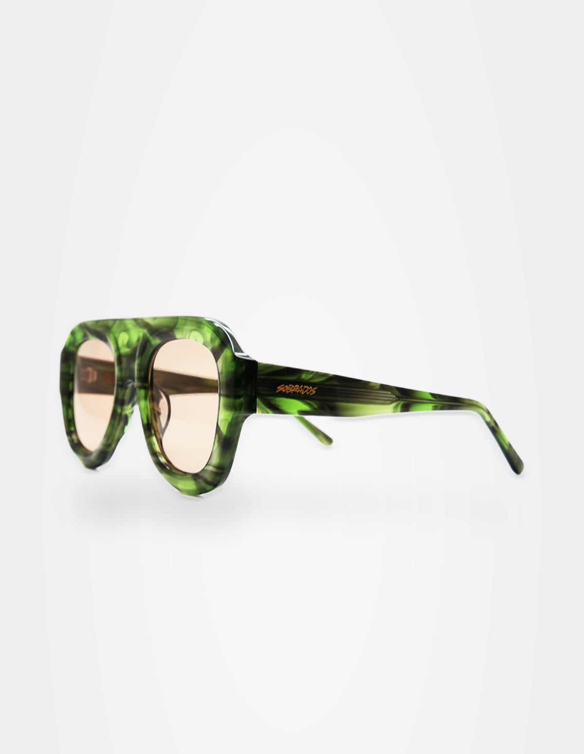 Alton Green Shell sunglasses – right three-quarter view – Sobrados
