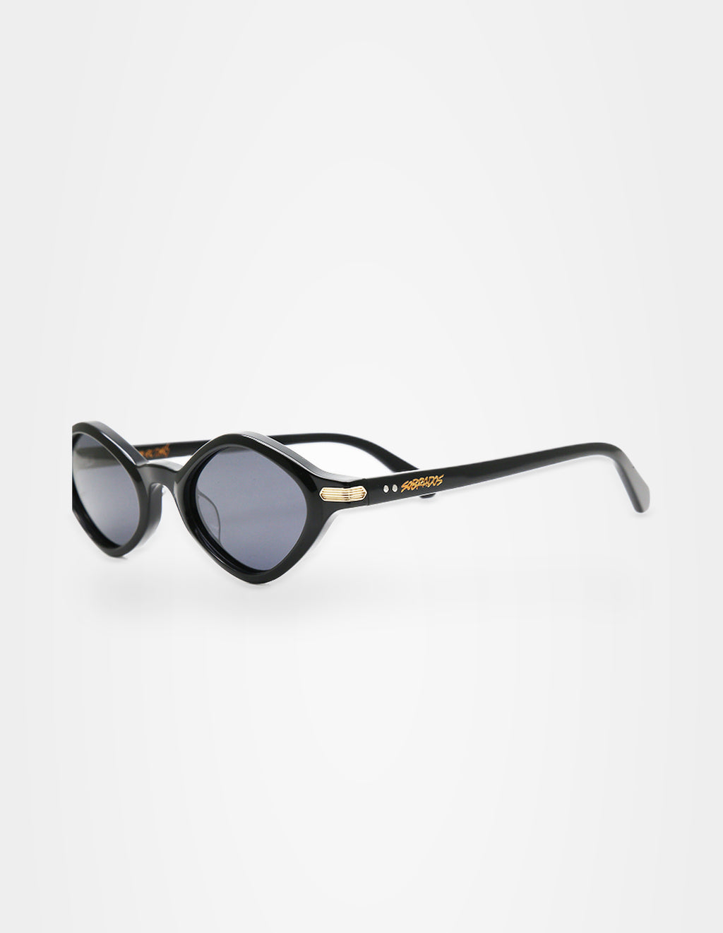 Sunrush Black sunglasses – right three-quarter view – Sobrados