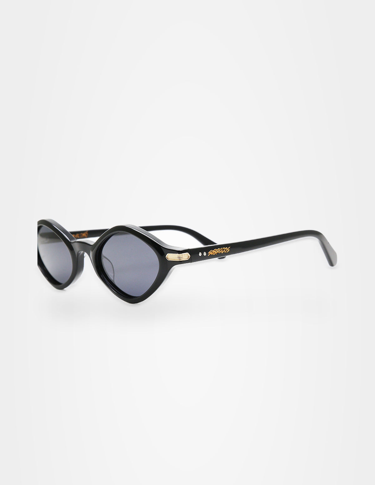 Sunrush Black sunglasses – right three-quarter view – Sobrados