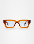 Cherif Orange sunglasses – front view – Sobrados