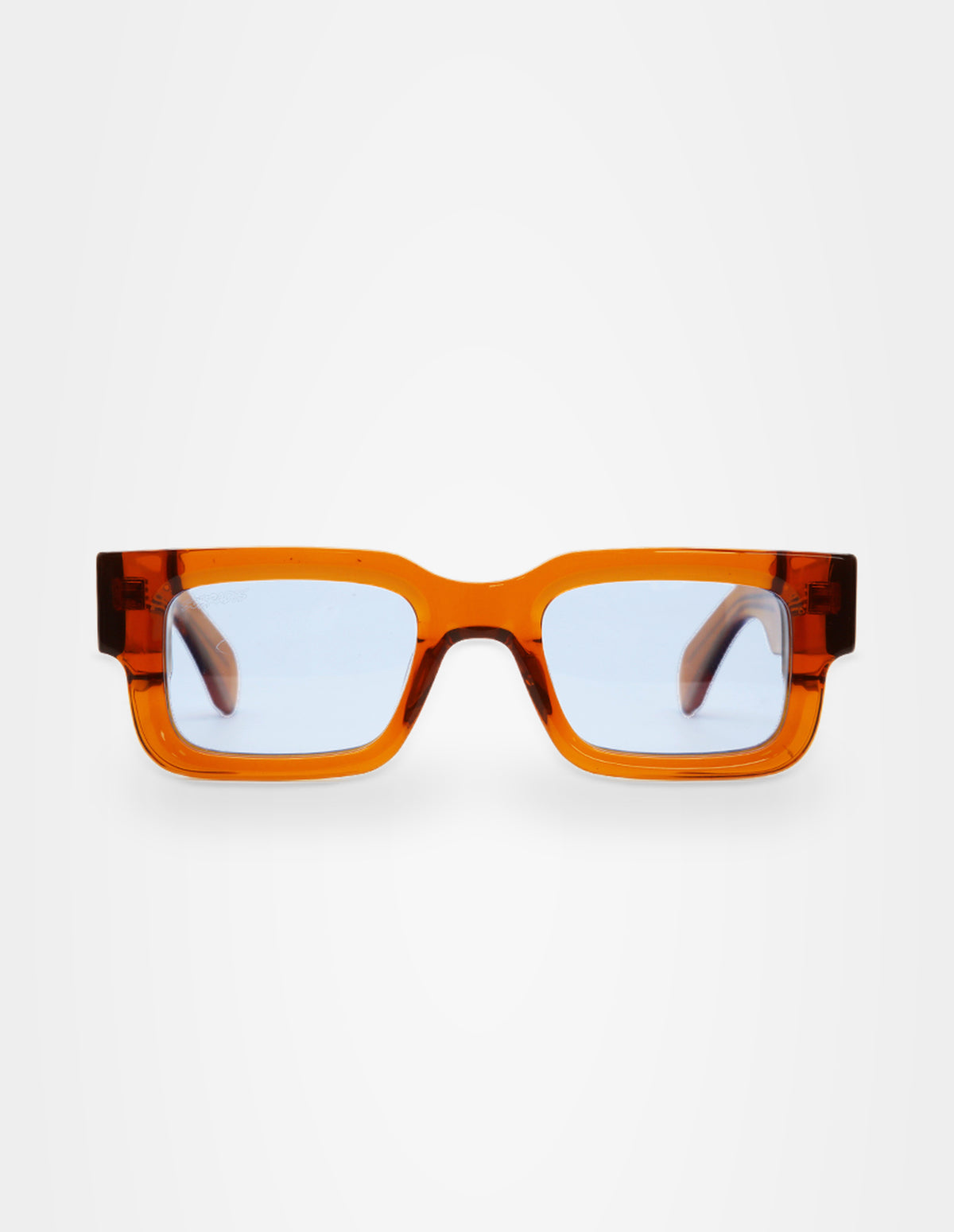 Cherif Orange sunglasses – front view – Sobrados
