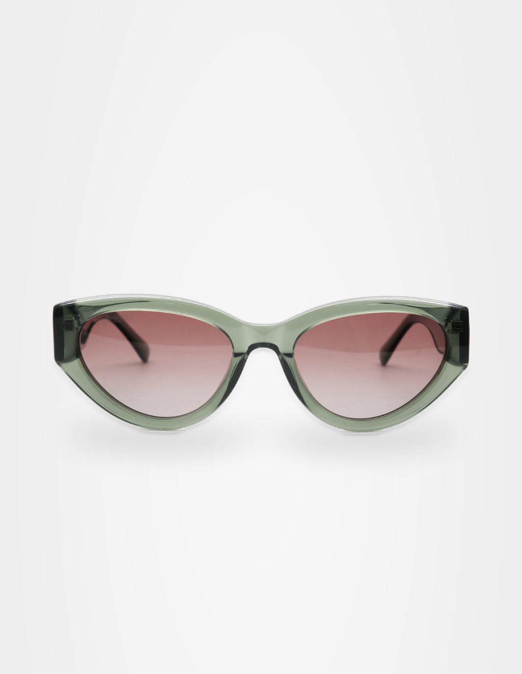 Cabo Verde Olive sunglasses – front view – Sobrados