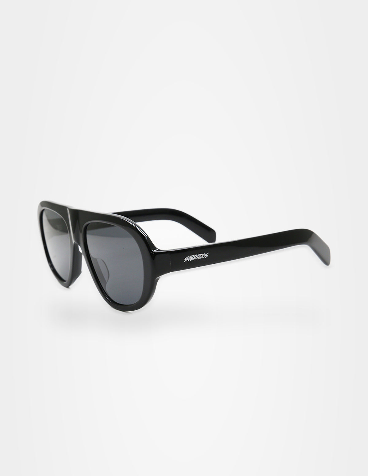 UV Nasty Black sunglasses – right three-quarter view – Sobrados