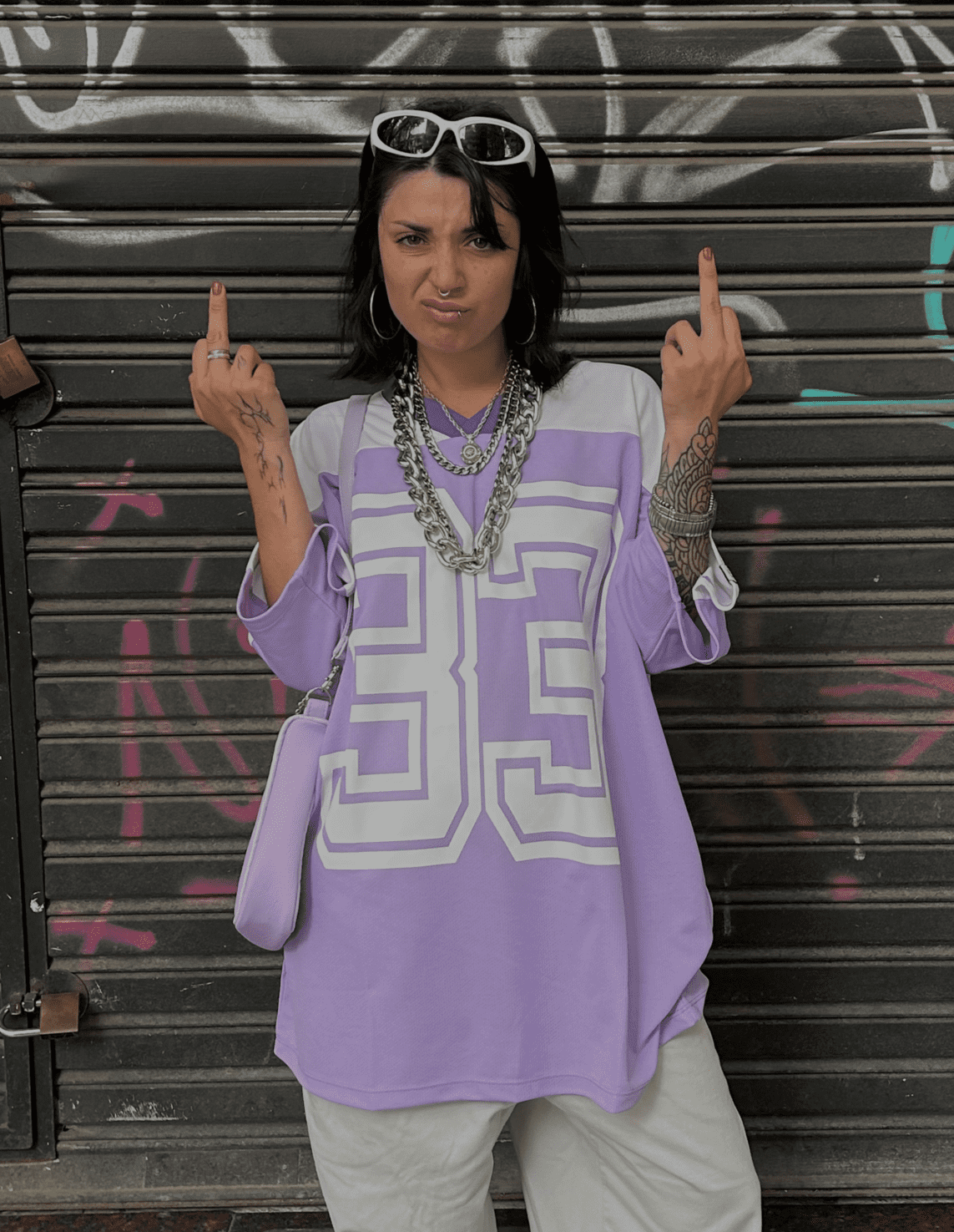 Hockey Style Lilac Dri-Fit T-Shirt