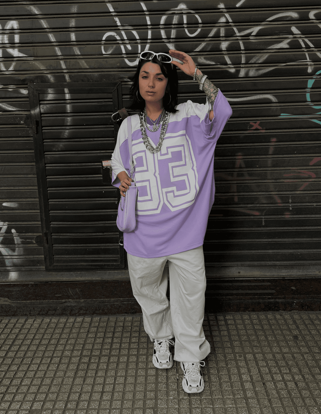 Hockey Style Lilac Dri-Fit T-Shirt