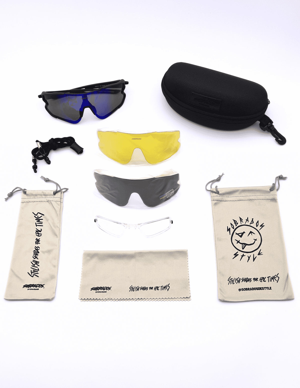 Speed Black + 2 Sunglasses
