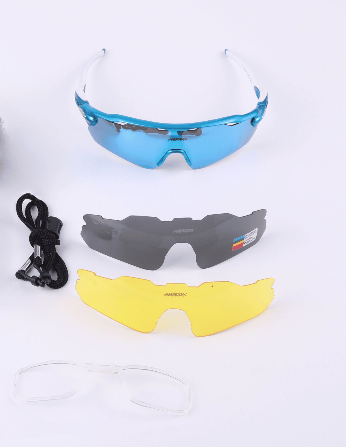 Rider White Blue + 2 Sunglasses