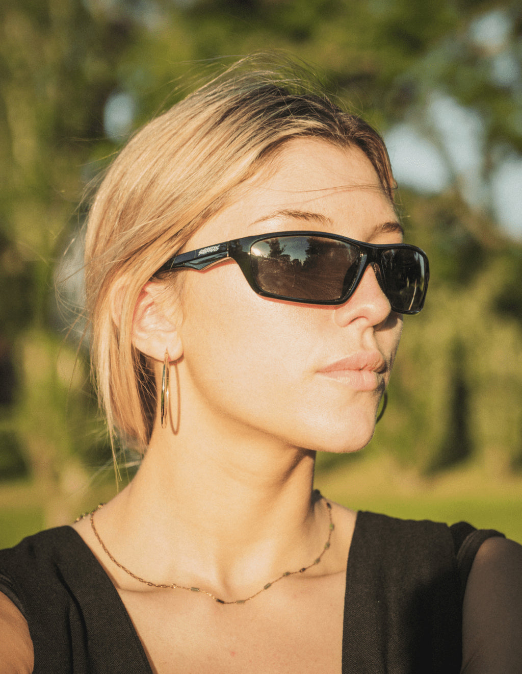New Port Black Polarized Sunglasses